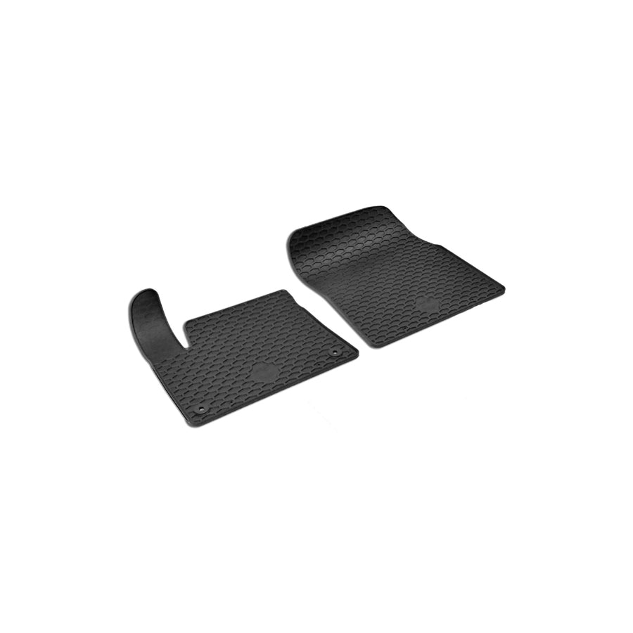 WALSER RubberLine 50869 Floor mat set Elastomer, Front, Black