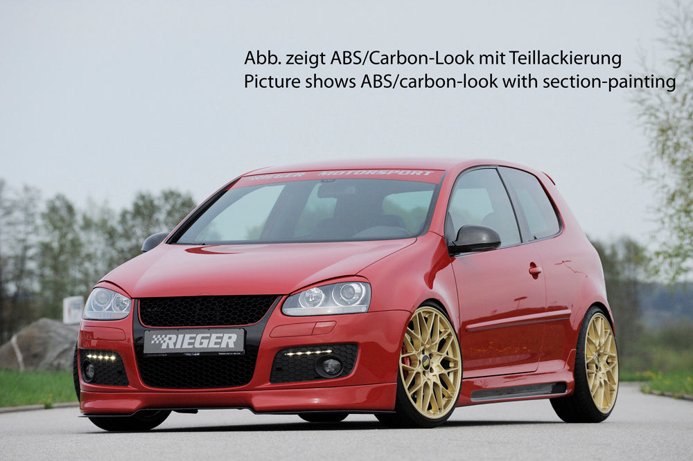 Rieger 00099733 VW Mk5 Golf Right Side Skirt - Carbon-Look