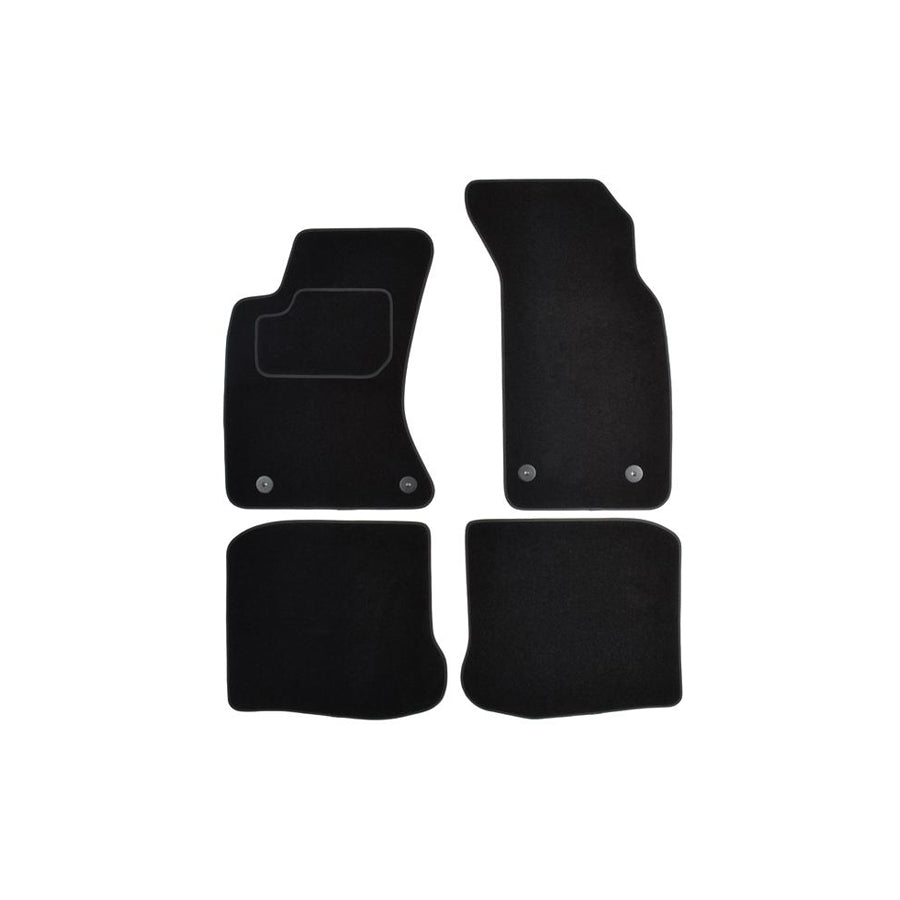 CUSTOPOL Tailored AUD95S Floor mat set for AUDI A4 B5 Avant (8D5) Textile, Front and Rear, Quantity: 4, Grey