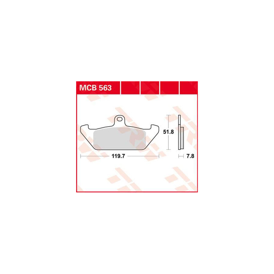 TRW Organic Allround Mcb563 Brake Pad Set