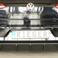 Rieger 00059589 VW Mk7 Golf GTI Rear Diffuser for Original Tailpipe Left & RIght -  Matte Black