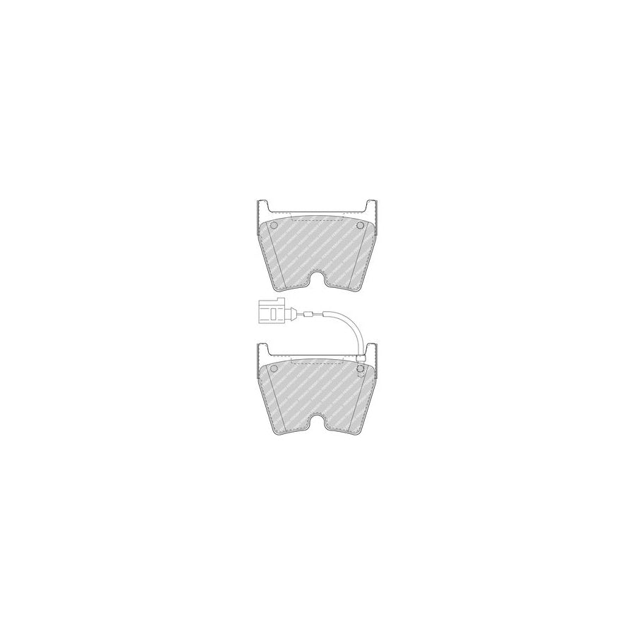 Ferodo Fdb5023 Brake Pad Set Incl Wear Warning Contact Without Accessories