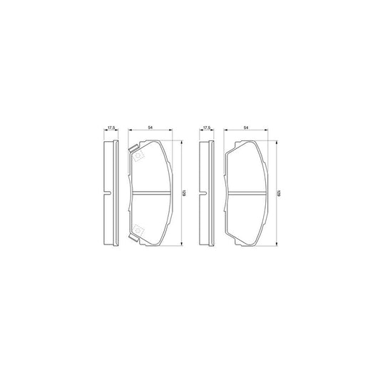 Bosch 0986424260 Brake Pad Set BP124