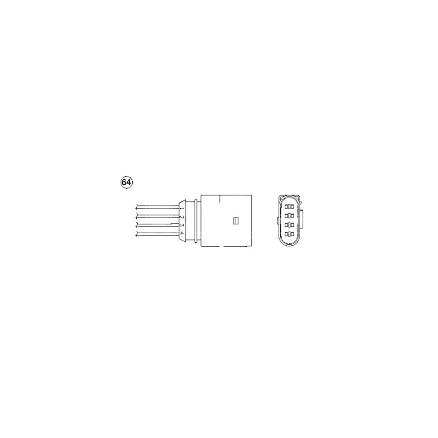 NTK Lambda Sensor / O2 Sensor (NGK 90652) - OZA806-EE5
