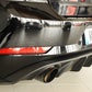 Rieger 00059589 VW Mk7 Golf GTI Rear Diffuser for Original Tailpipe Left & RIght -  Matte Black