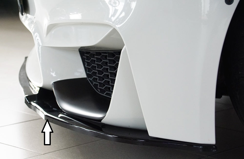 Rieger 00088125 BMW 4 Series F80 F82 F83 Front Splitter (M3 & M4) - Glossy Black