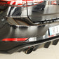 Rieger 00059589 VW Mk7 Golf GTI Rear Diffuser for Original Tailpipe Left & RIght -  Matte Black