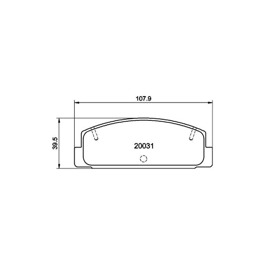 Hella 8DB 355 016 761 Brake Pad Set Not Prepared For Wear Indicator