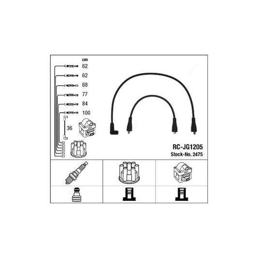 NGK Ignition Cable Kit RC-JG1205 (NGK2475)