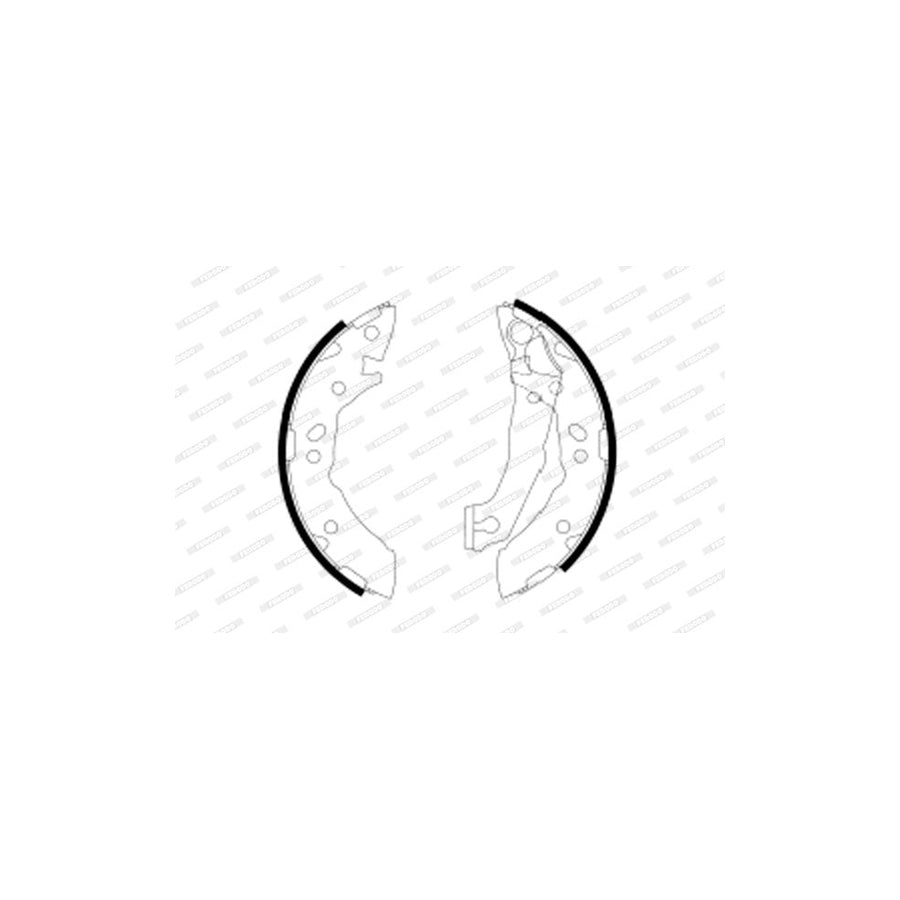 FERODO PREMIER FSB605 Brake Shoe Set for HYUNDAI PONY