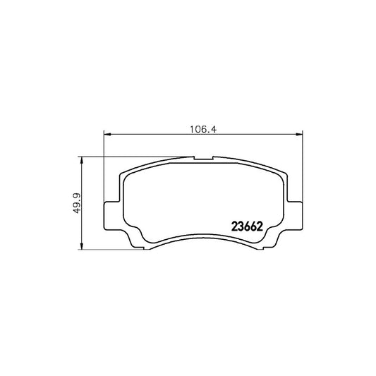 Hella 8DB 355 009 681 Brake Pad Set Incl Wear Warning Contact
