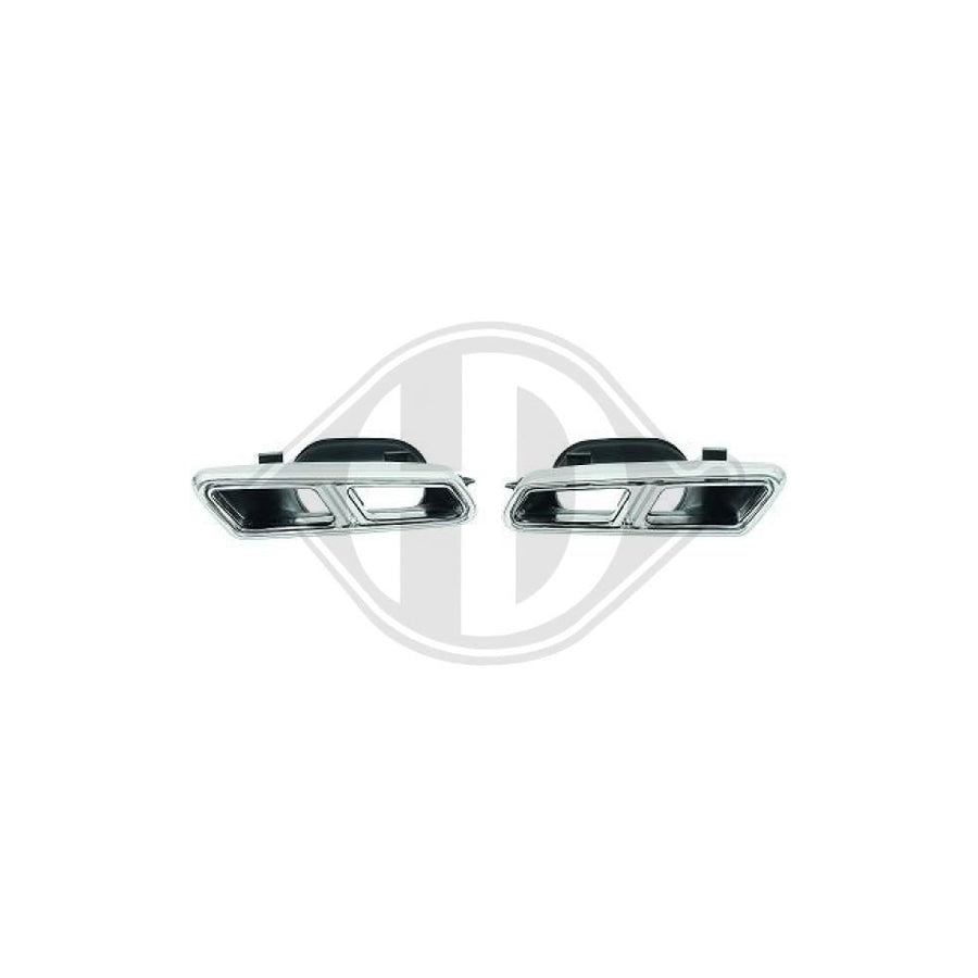 DIEDERICHS HD Tuning 4164800 Exhaust tip suitable for MERCEDES-BENZ C-Class Stainless Steel, Left, Right
