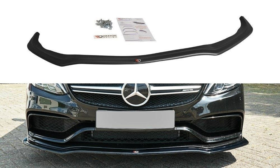Maxton Design ME-C-205-AMG-ES-FD1T Front Splitter V.1 Mercedes Benz C63 AMG W205 Estate | Duco Car Parts UK Car Parts