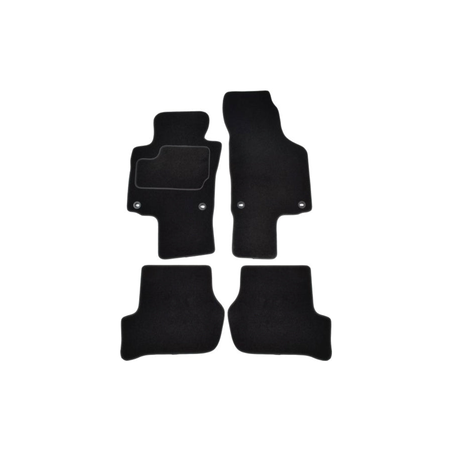 MAMMOOTH Tailored A041 SKO60 PRM 01 Floor mat set for SKODA OCTAVIA Textile, Front and Rear, Quantity: 4, Black
