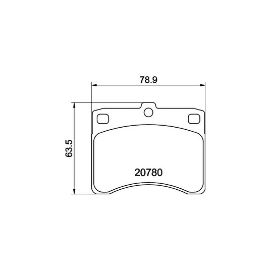 Hella 8DB 355 005 671 Brake Pad Set Not Prepared For Wear Indicator