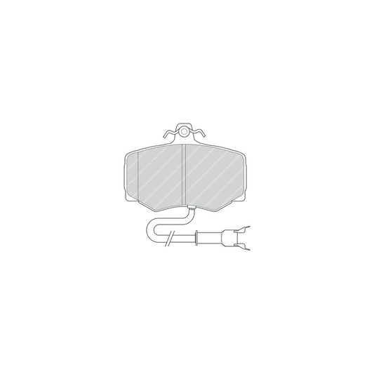 Ferodo Premier Fdb806 Brake Pad Set For Jaguar Xj Incl Wear Warning Contact With Brake Caliper Screws