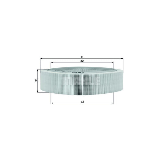 MAHLE ORIGINAL LX 346 Air Filter suitable for MERCEDES-BENZ S-Class Saloon (W140) Filter Insert