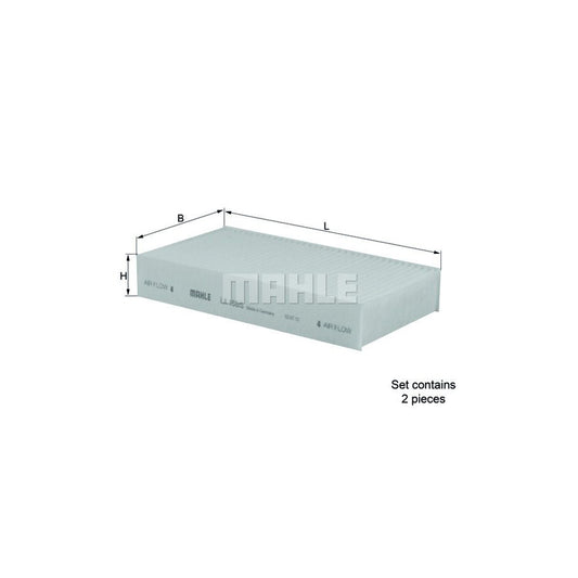 MAHLE ORIGINAL LA 168/S Pollen filter Particulate Filter