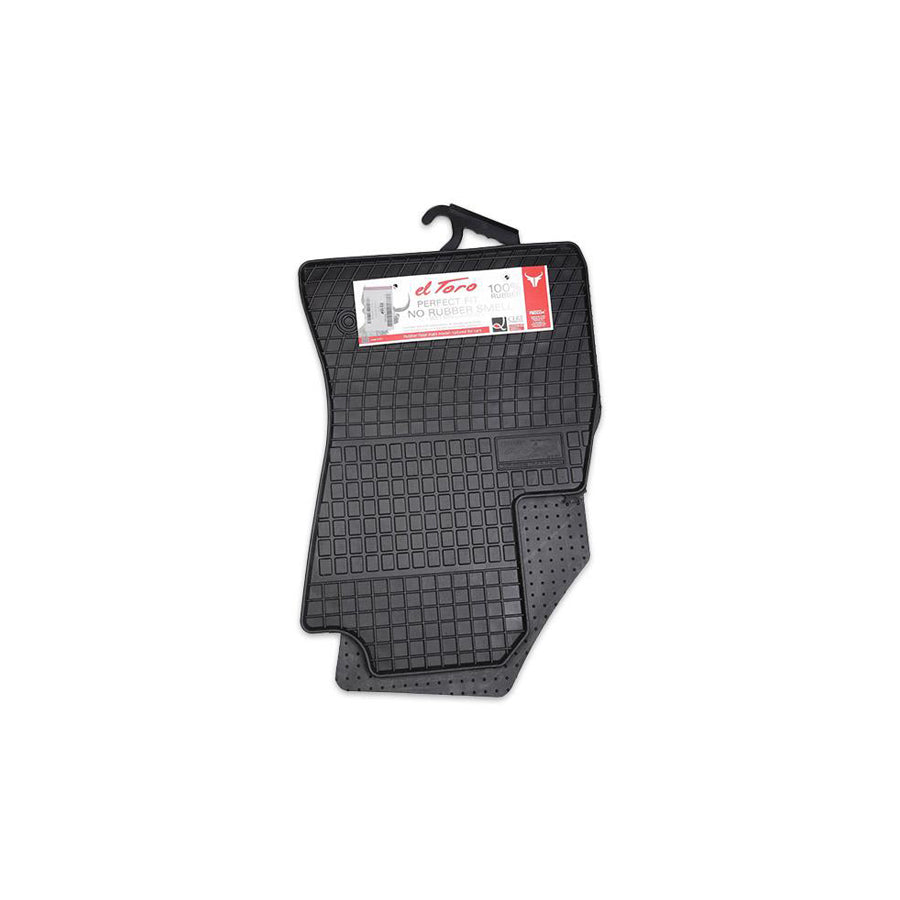 FROGUM Tailored 0910P Floor mat set for FIAT DOBLO Elastomer, Front, Quantity: 2, Black, (LHD)