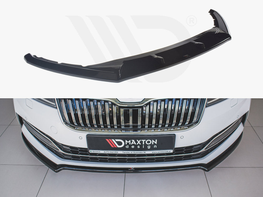 Maxton Design SK-SU-3F-FD2T Front Splitter V.2 Skoda Superb MK3 Fl | Duco Car Parts UK Car Parts