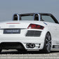Rieger 00099051 Audi 8J TT Rear Bumper for Twin Tailpipe Left & Right - Carbon-Look