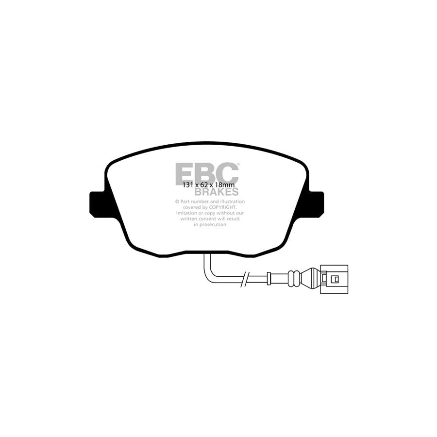 EBC PLK1768 Skoda Fabia (6Y) Yellowstuff Pads and Brake Line Performance Pack - Girling/TRW Caliper 2 | Duco Car Parts UK Car Parts