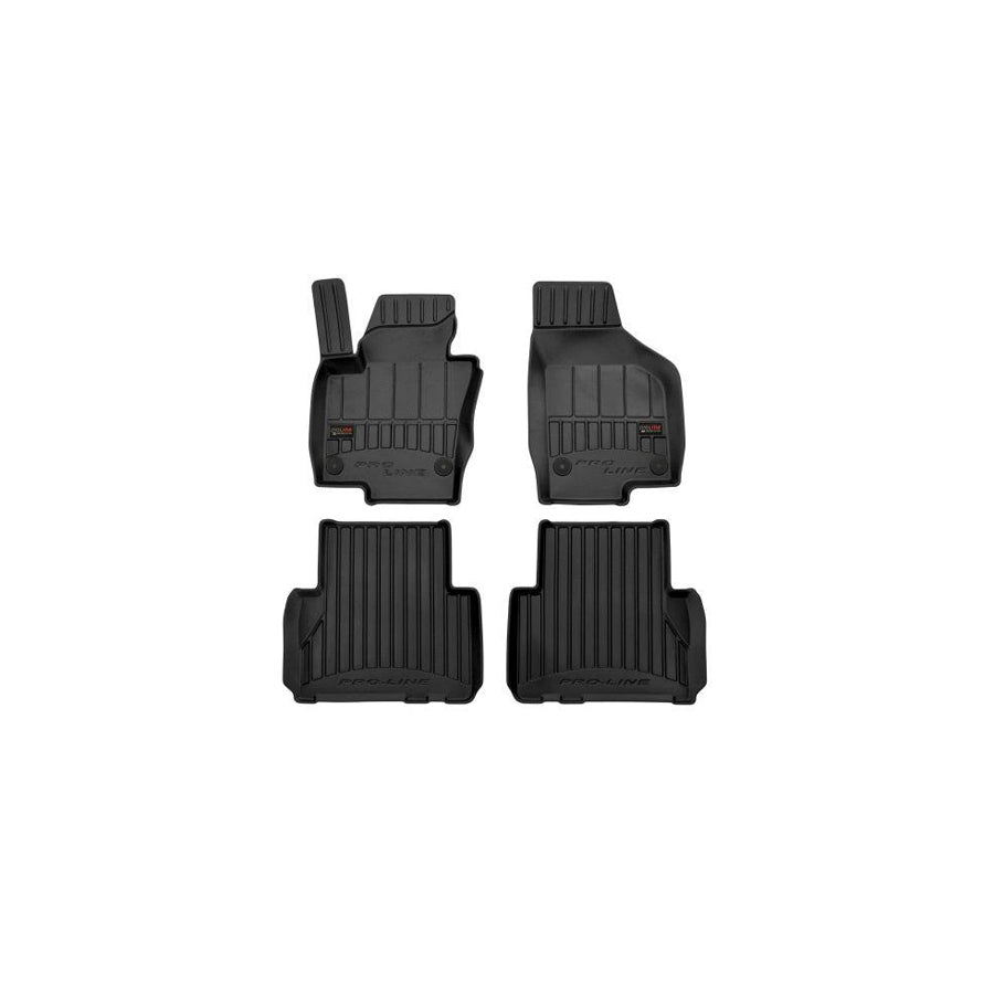 FROGUM Tailored 3D409743 Floor mat set Elastomer, Front and Rear, Black, (LHD)