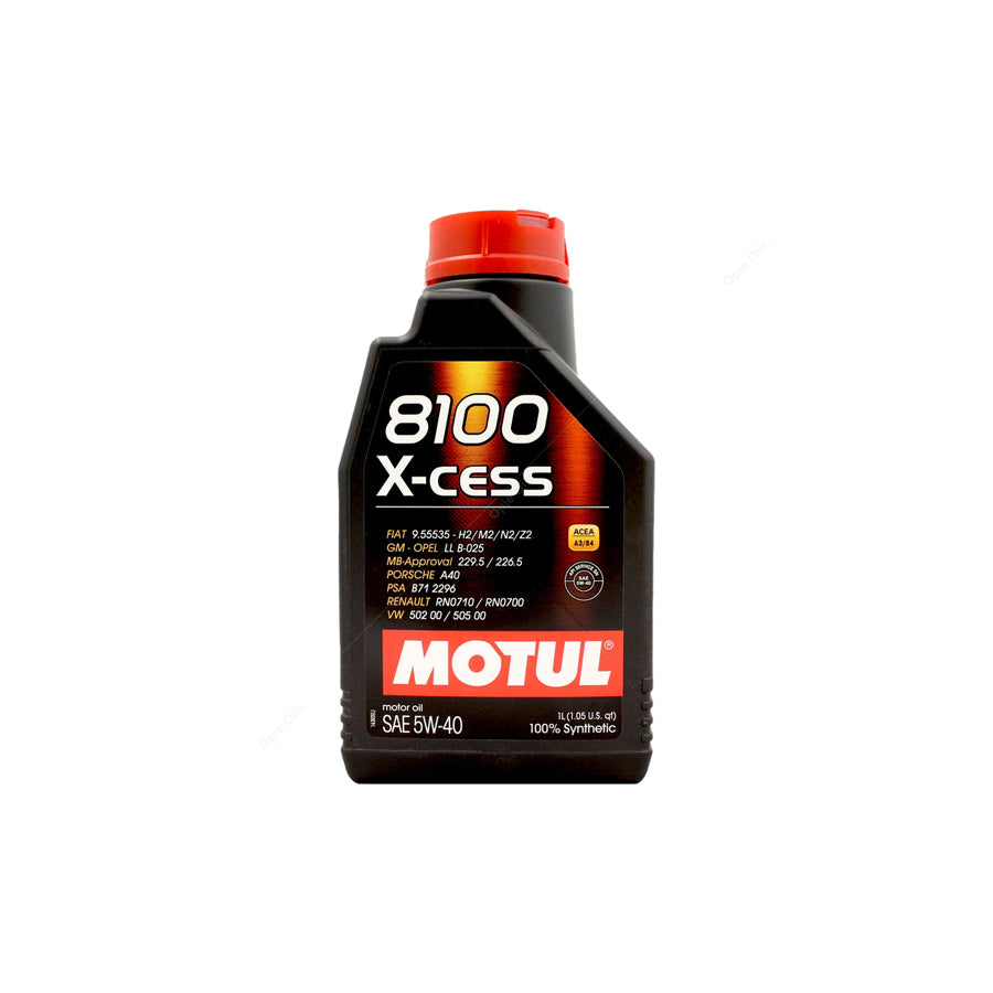 Motul 8100 X-cess 5w-40 Fully Synthetic Car Engine Oil 1l