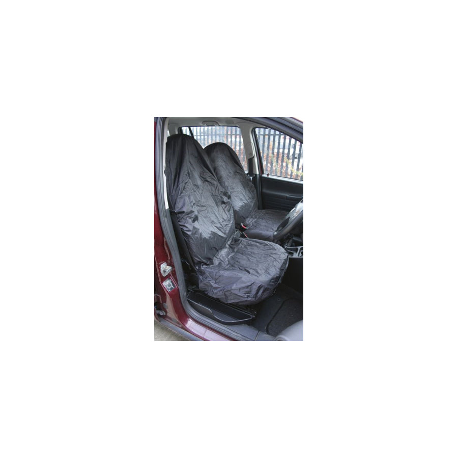 SEALEY CSC5 Workshop seat cover Front, Black, 2, with moisture protection