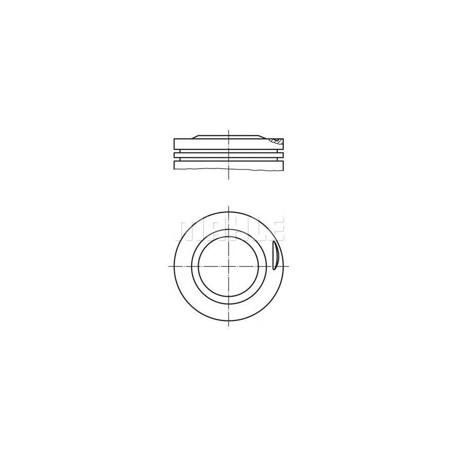 MAHLE ORIGINAL 081 20 02 Piston for BERTONE Freeclimber Off-Road 80,5 mm, with piston rings