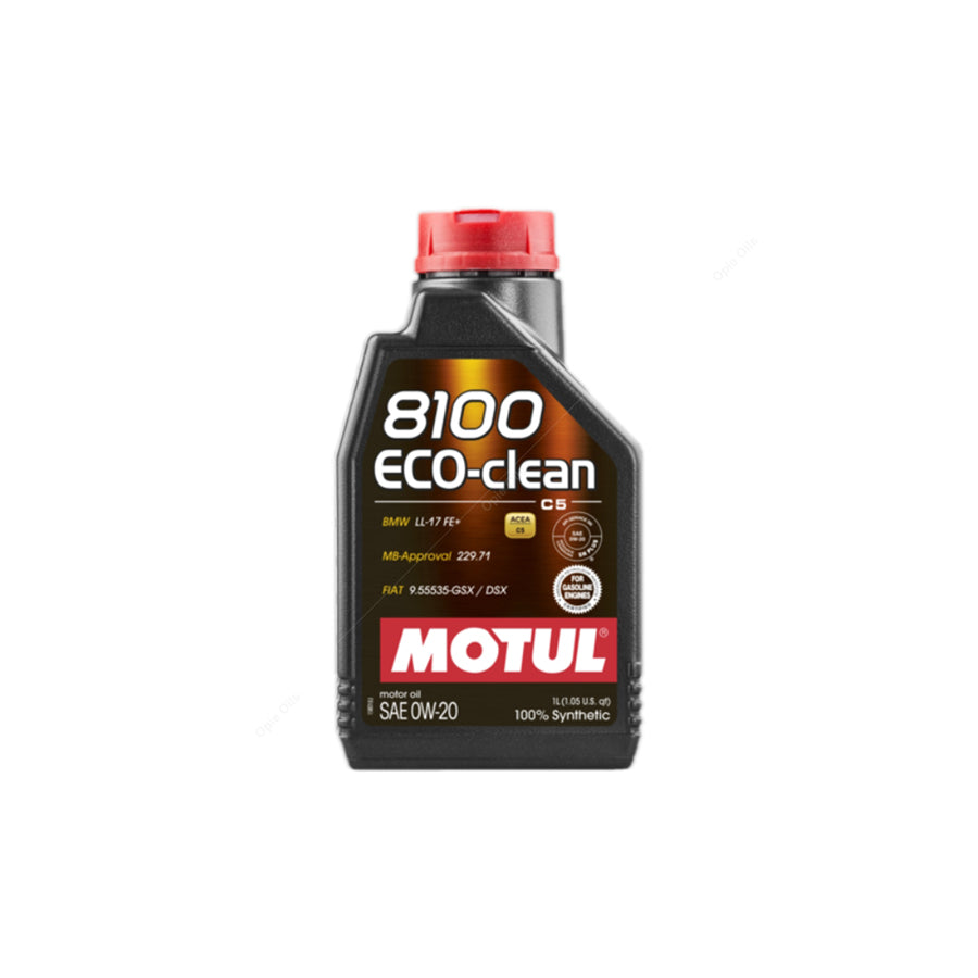 Motul 8100 Eco-Clean 0w-20 Fully Synthetic Car Engine Oil 1l