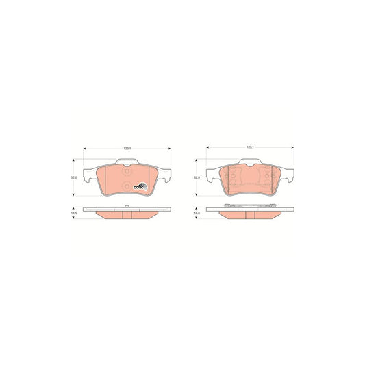 TRW Cotec Gdb3292 Brake Pad Set Not Prepared For Wear Indicator