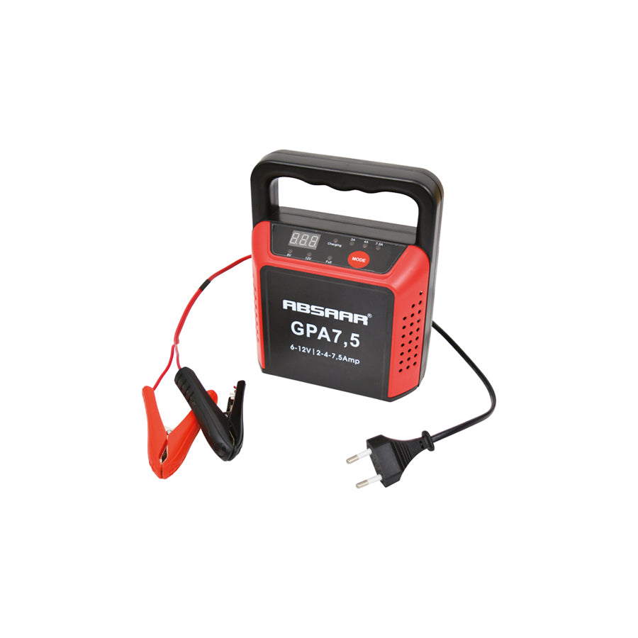 Absaar 0635610 Battery Charger 2A/4A/7,5AA, 6V/12VV, 20~80AhAh