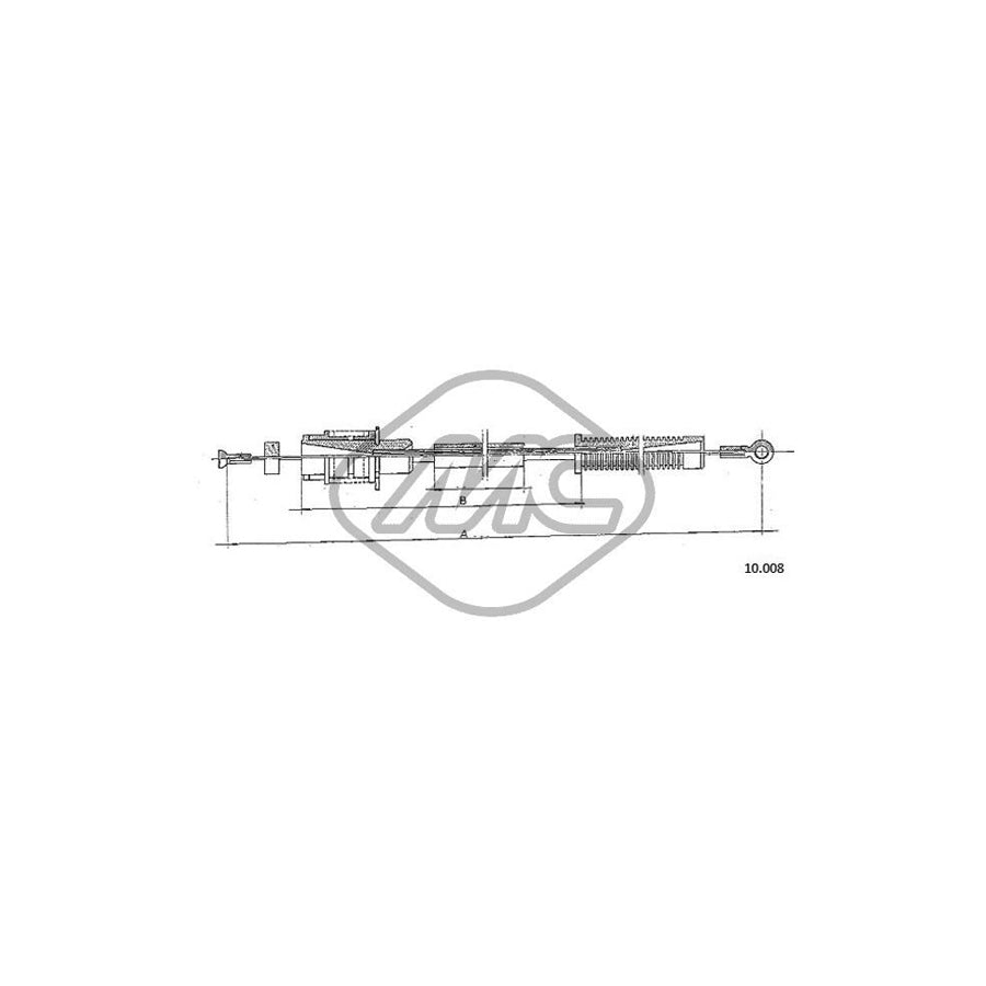 Metalcaucho 80875 Throttle Cable for CITRO?N LNA Hatchback | Duco Car Parts UK Car Parts