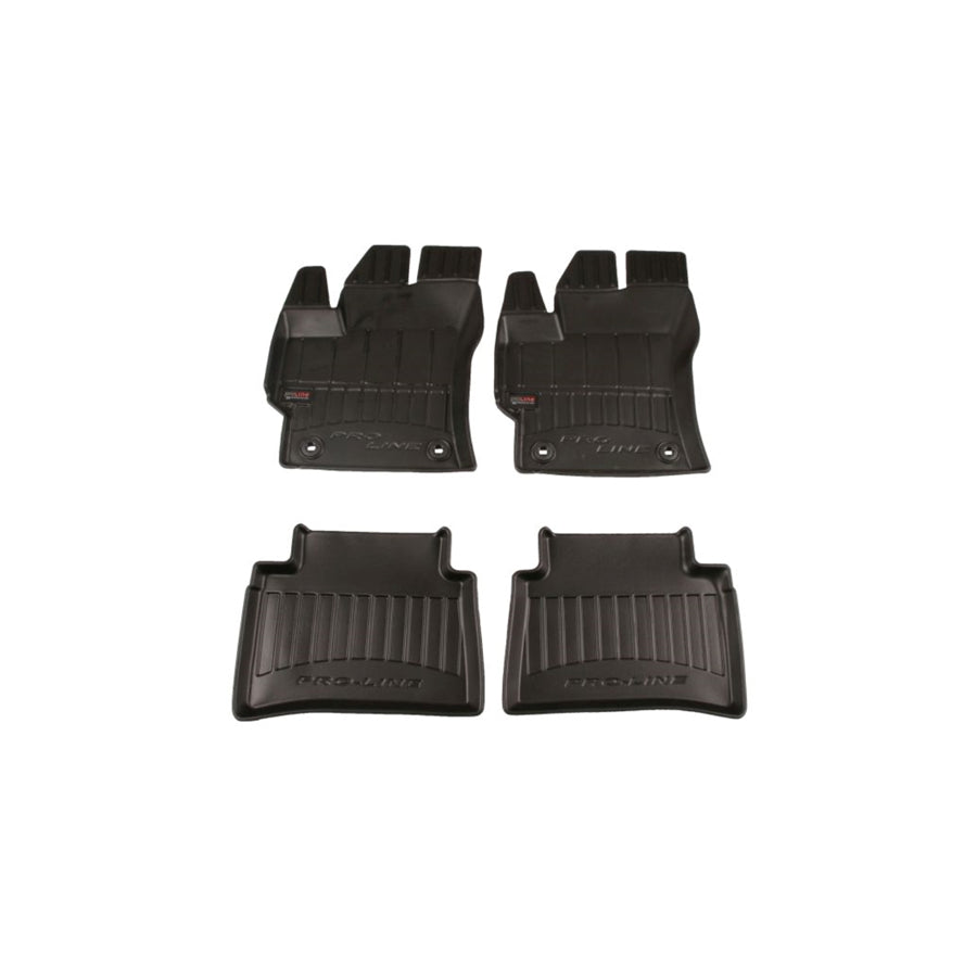 FROGUM 3D408333 Floor mat set for TOYOTA COROLLA Elastomer, Front and Rear, Quantity: 4, Black