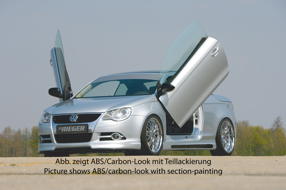 Rieger 00099747 VW 1F Eos Right Side Skirt - Carbon-Look