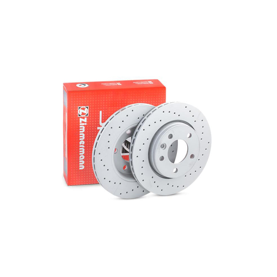 ZIMmERMANN SPORT COAT Z 600 3232 52 Brake Disc Externally Vented Perforated Coated High carbon