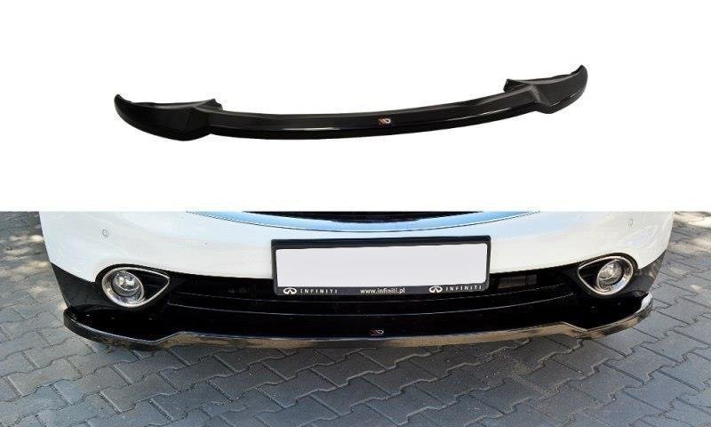 Maxton Design IN-QX-70-1F-FD1T Front Splitter V.1 Infiniti QX70 | Duco Car Parts UK Car Parts