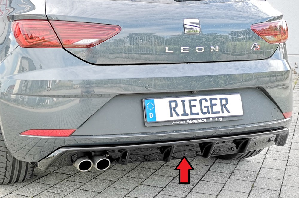 Rieger 00088132 SEAT 5F Leon FR Rear Diffuser