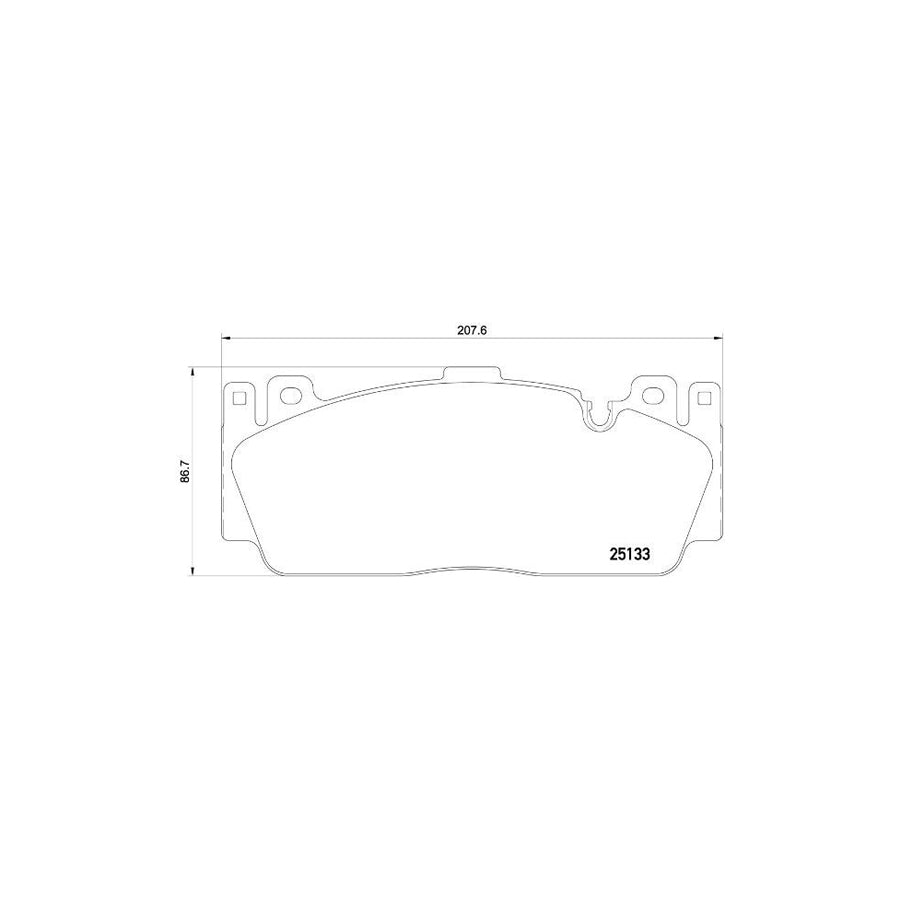 Brembo P 06 079 Brake Pad Set Prepared For Wear Indicator