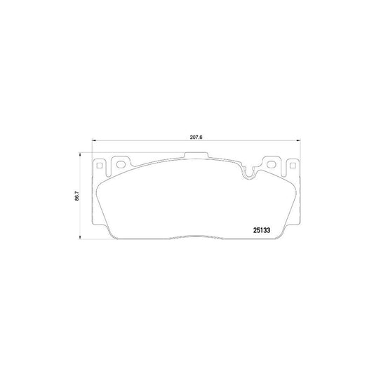Brembo P 06 079 Brake Pad Set Prepared For Wear Indicator