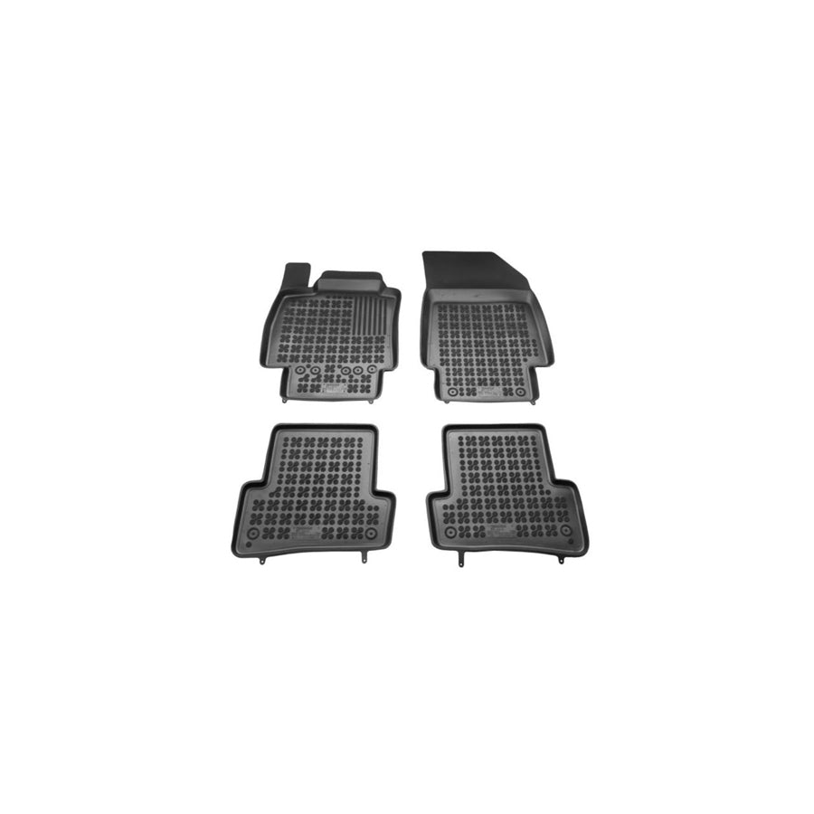 REZAW PLAST Tailored 201906 Floor mat set for RENAULT CLIO Elastomer, Front and Rear, Quantity: 4, Black