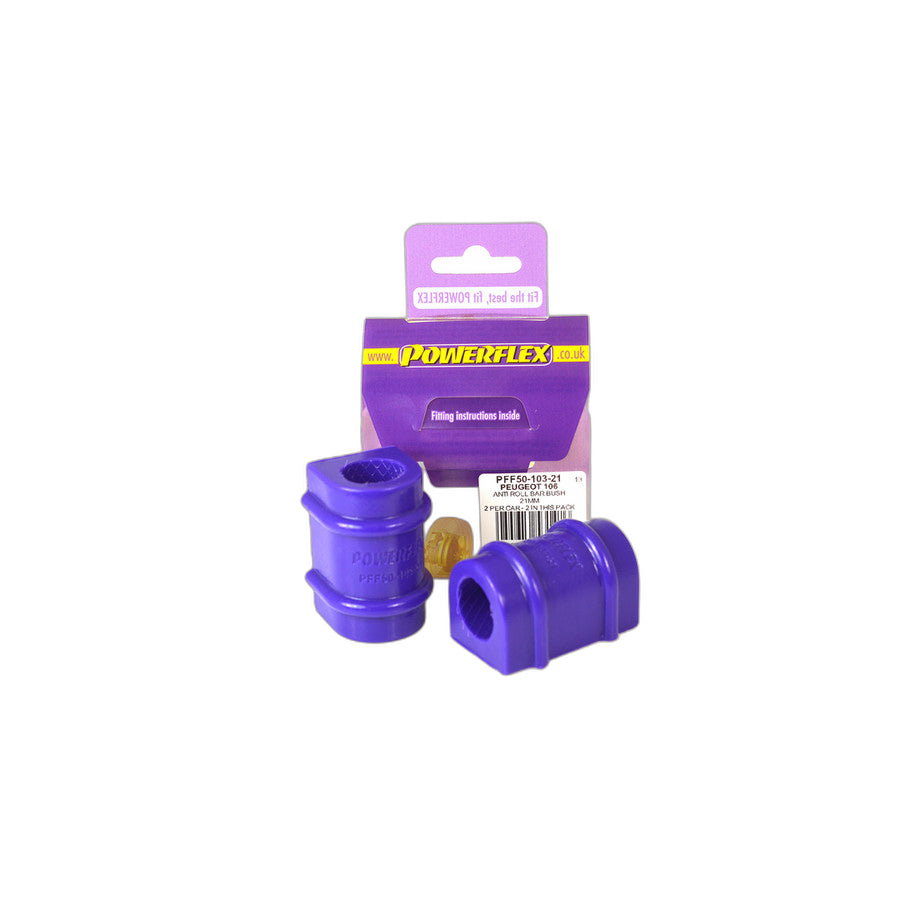 Powerflex PFF50-103-21 Peugeot Citroen Anti Roll Bar Bush 21mm (Inc. Peugeot 106 GTi/Rallye, Saxo, AX) | Duco Car Parts UK Car Parts