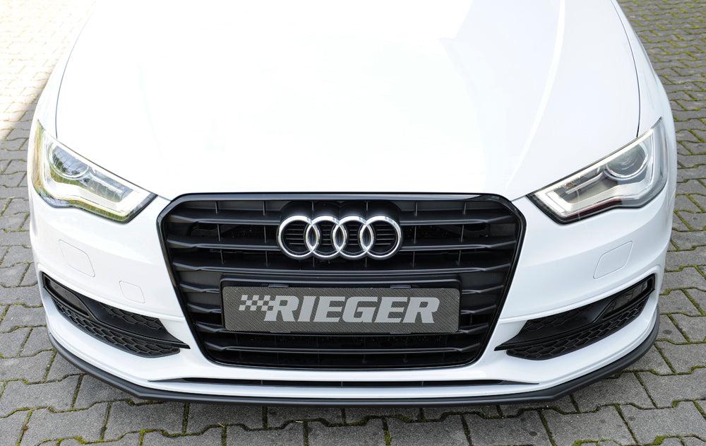 Rieger 00056795 Audi 8V Front Splitter (A3 & S3) -  Matte Black