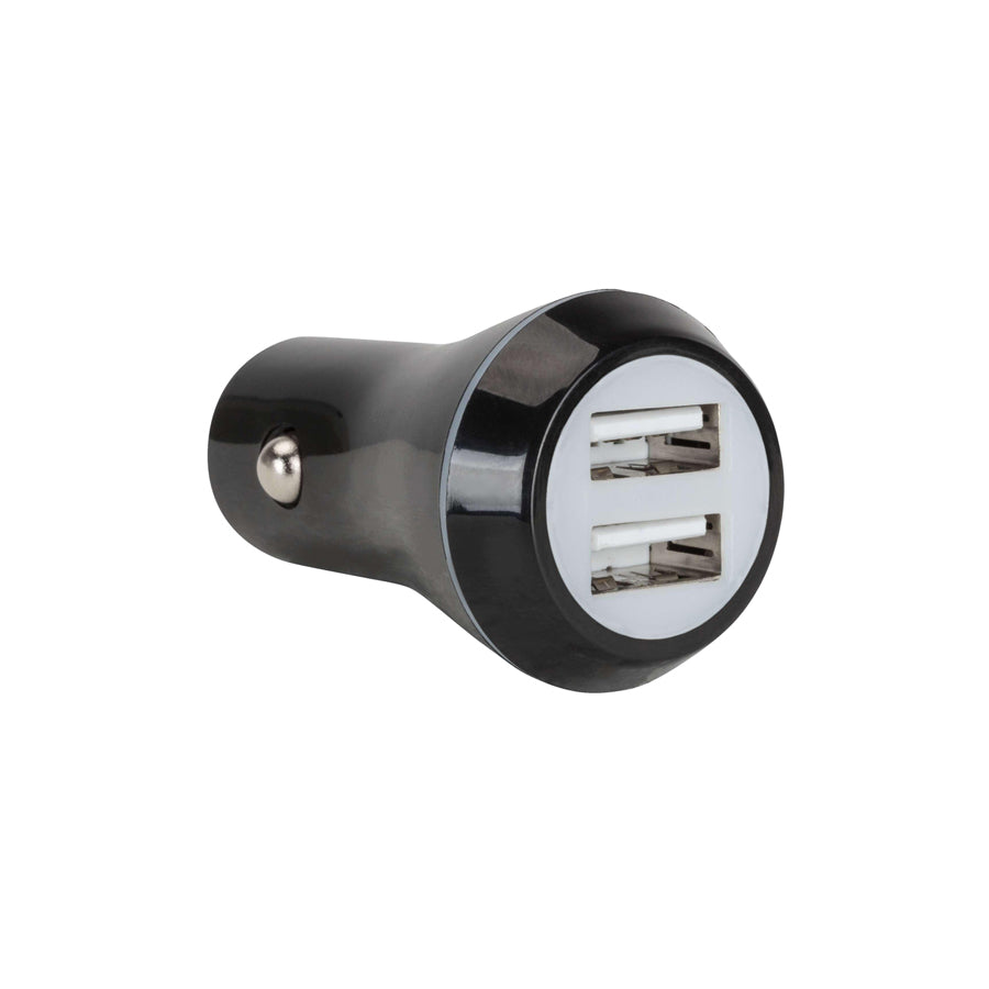 WALSER 16207 In-car charger 12, 24V, Number of inlets/outlets: 2 USB, Black