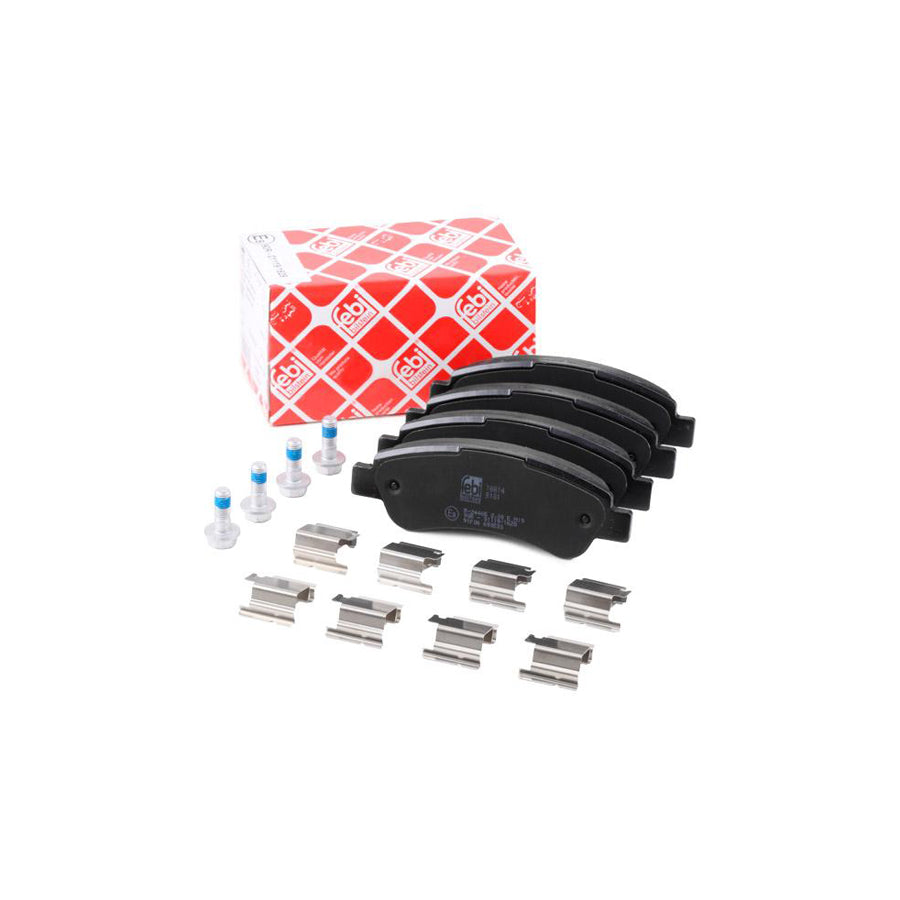 Febi Bilstein 16814 Brake Pad Set Rear Axle Excl Wear Warning Contact With Attachment Material