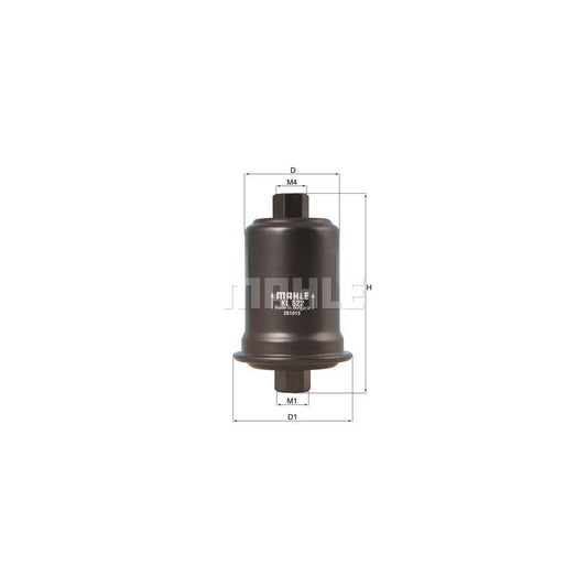 MAHLE ORIGINAL KL 522 Fuel filter In-Line Filter