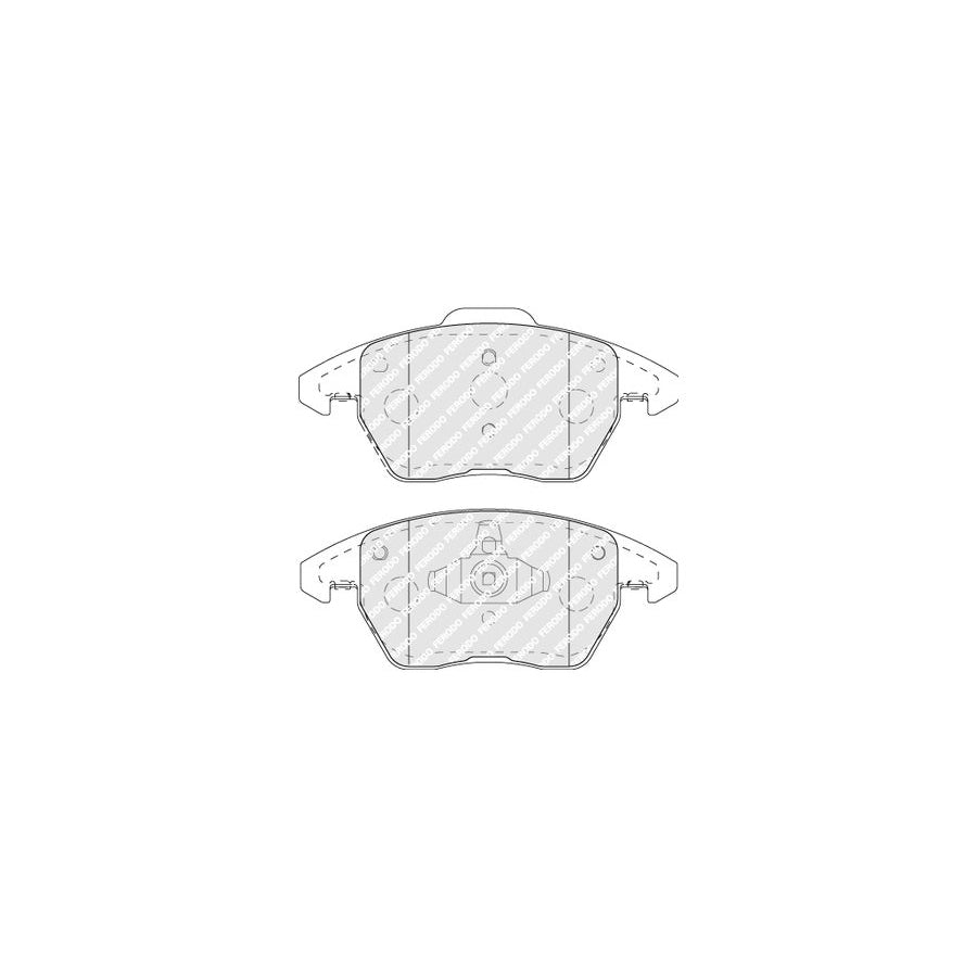 Ferodo Fdb5110 Brake Pad Set Not Prepared For Wear Indicator With Piston Clip Without Accessories