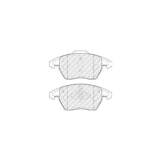 Ferodo Fdb5110 Brake Pad Set Not Prepared For Wear Indicator With Piston Clip Without Accessories