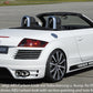 Rieger 00099051 Audi 8J TT Rear Bumper for Twin Tailpipe Left & Right - Carbon-Look